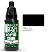 Green Stuff World Farba Akrylowa 17ml BLACK STALLION